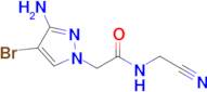 2-(3-Amino-4-bromo-1h-pyrazol-1-yl)-N-(cyanomethyl)acetamide