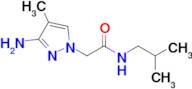 2-(3-Amino-4-methyl-1h-pyrazol-1-yl)-N-isobutylacetamide