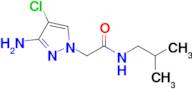 2-(3-Amino-4-chloro-1h-pyrazol-1-yl)-N-isobutylacetamide