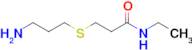 3-((3-Aminopropyl)thio)-N-ethylpropanamide