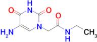 2-(5-Amino-2,4-dioxo-3,4-dihydropyrimidin-1(2h)-yl)-N-ethylacetamide