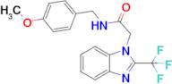 n-(4-Methoxybenzyl)-2-(2-(trifluoromethyl)-1h-benzo[d]imidazol-1-yl)acetamide