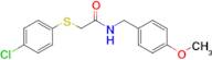 2-((4-Chlorophenyl)thio)-N-(4-methoxybenzyl)acetamide