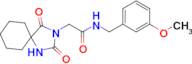 2-(2,4-Dioxo-1,3-diazaspiro[4.5]decan-3-yl)-N-(3-methoxybenzyl)acetamide