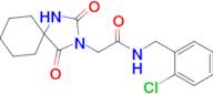 n-(2-Chlorobenzyl)-2-(2,4-dioxo-1,3-diazaspiro[4.5]decan-3-yl)acetamide