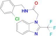 n-(2-Chlorobenzyl)-2-(2-(trifluoromethyl)-1h-benzo[d]imidazol-1-yl)acetamide
