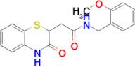 n-(2-Methoxybenzyl)-2-(3-oxo-3,4-dihydro-2h-benzo[b][1,4]thiazin-2-yl)acetamide