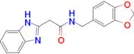 n-(Benzo[d][1,3]dioxol-5-ylmethyl)-2-(1h-benzo[d]imidazol-2-yl)acetamide