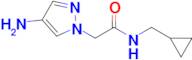 2-(4-Amino-1h-pyrazol-1-yl)-N-(cyclopropylmethyl)acetamide