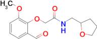 2-(2-Formyl-6-methoxyphenoxy)-N-((tetrahydrofuran-2-yl)methyl)acetamide