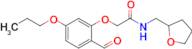 2-(2-Formyl-5-propoxyphenoxy)-N-((tetrahydrofuran-2-yl)methyl)acetamide