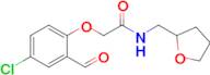 2-(4-Chloro-2-formylphenoxy)-N-((tetrahydrofuran-2-yl)methyl)acetamide