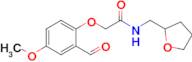 2-(2-Formyl-4-methoxyphenoxy)-N-((tetrahydrofuran-2-yl)methyl)acetamide