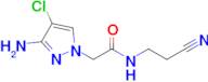 2-(3-Amino-4-chloro-1h-pyrazol-1-yl)-N-(2-cyanoethyl)acetamide