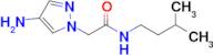 2-(4-Amino-1h-pyrazol-1-yl)-N-isopentylacetamide