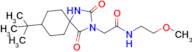 2-(8-(Tert-butyl)-2,4-dioxo-1,3-diazaspiro[4.5]decan-3-yl)-N-(2-methoxyethyl)acetamide