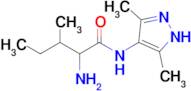 2-Amino-N-(3,5-dimethyl-1h-pyrazol-4-yl)-3-methylpentanamide