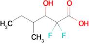 2,2-Difluoro-3-hydroxy-4-methylhexanoic acid