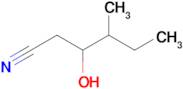 3-Hydroxy-4-methylhexanenitrile