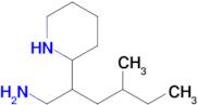 4-Methyl-2-(piperidin-2-yl)hexan-1-amine