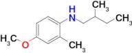 4-Methoxy-2-methyl-N-(2-methylbutyl)aniline