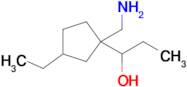 1-(1-(Aminomethyl)-3-ethylcyclopentyl)propan-1-ol