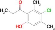 1-(3-Chloro-6-hydroxy-2,4-dimethylphenyl)propan-1-one