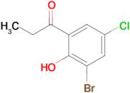 1-(3-Bromo-5-chloro-2-hydroxyphenyl)propan-1-one