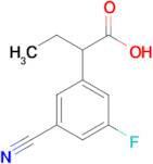 2-(3-Cyano-5-fluorophenyl)butanoic acid