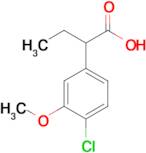 2-(4-Chloro-3-methoxyphenyl)butanoic acid