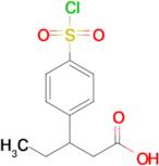 3-(4-(Chlorosulfonyl)phenyl)pentanoic acid