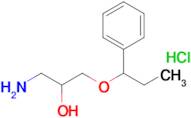 1-Amino-3-(1-phenylpropoxy)propan-2-ol hydrochloride