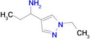 1-(1-Ethyl-1h-pyrazol-4-yl)propan-1-amine