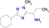 1-(3-Cyclohexyl-1-methyl-1h-1,2,4-triazol-5-yl)propan-1-amine