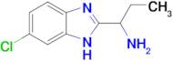 1-(6-chloro-1H-1,3-benzodiazol-2-yl)propan-1-amine