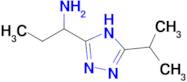 1-[5-(propan-2-yl)-4H-1,2,4-triazol-3-yl]propan-1-amine