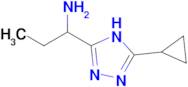 1-(5-cyclopropyl-4H-1,2,4-triazol-3-yl)propan-1-amine