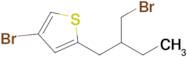 4-Bromo-2-(2-(bromomethyl)butyl)thiophene