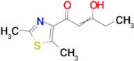 1-(2,5-dimethyl-1,3-thiazol-4-yl)-3-hydroxypent-2-en-1-one