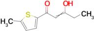 3-hydroxy-1-(5-methylthiophen-2-yl)pent-2-en-1-one