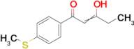 3-hydroxy-1-[4-(methylsulfanyl)phenyl]pent-2-en-1-one