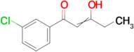 1-(3-chlorophenyl)-3-hydroxypent-2-en-1-one