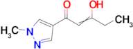 3-hydroxy-1-(1-methyl-1H-pyrazol-4-yl)pent-2-en-1-one