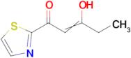 3-hydroxy-1-(1,3-thiazol-2-yl)pent-2-en-1-one