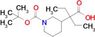 2-(1-(Tert-butoxycarbonyl)piperidin-3-yl)-2-ethylbutanoic acid