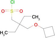 2-(Cyclobutoxymethyl)-2-ethylbutane-1-sulfonyl chloride