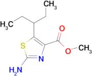 methyl 2-amino-5-(pentan-3-yl)-1,3-thiazole-4-carboxylate