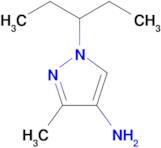 3-Methyl-1-(pentan-3-yl)-1h-pyrazol-4-amine