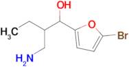 2-(Aminomethyl)-1-(5-bromofuran-2-yl)butan-1-ol