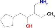 3-(Aminomethyl)-1-cyclopentylpentan-2-ol